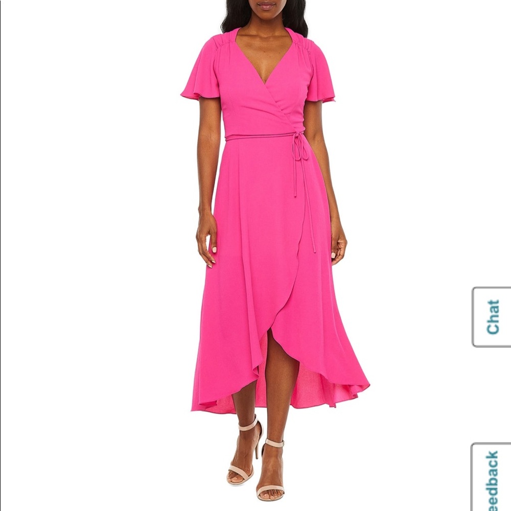 Premier Amour Short Sleeve Wrap Dress